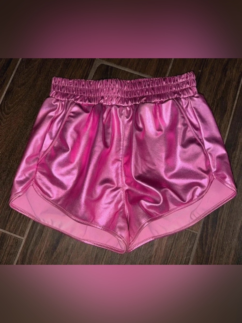 Size Small Metallic Pink Shorts